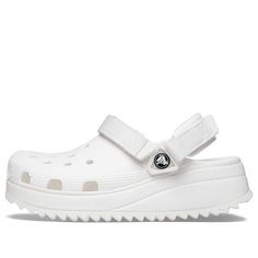 206772-143 Crocs Classic Hiker Clog, Sandals Crocs, White Flat, White Flats, Beach Sandals, Stylish Sneakers, Flat Sandals, Perfect Pair, Clogs