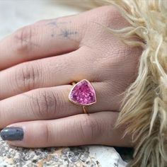 Unique Flawless Ruby Trilliant Cut Gemstone Ring 18K Gold Engraved Ring Solitaire Women Stacking Ring Delicate Wedding Jewelry Gift for Her - Etsy Vietnam Delicate Wedding Jewelry, Delicate Wedding, Engraved Ring, Gold Engraving, Delicate Rings, Stacking Ring, Engraved Rings, Stacking Rings, Solitaire Ring