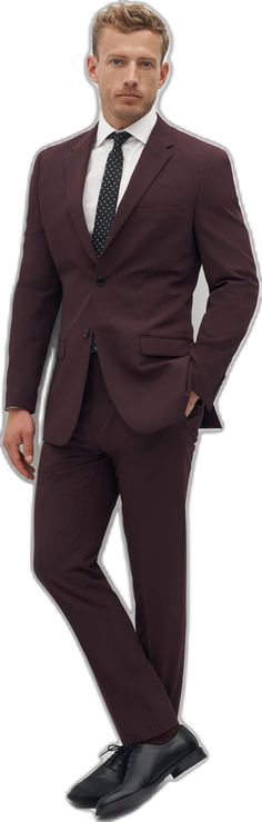 Burgundy Tailored Tuxedo For Business, Tailored Burgundy Tuxedo For Business, Tailored Burgundy Business Tuxedo, Burgundy Single Breasted Suit With Suit Collar, Burgundy Single-breasted Suit With Suit Collar, Burgundy Fitted Tuxedo For Business, Fitted Burgundy Tuxedo For Business, Burgundy Single-breasted Suit For Formal Occasions, Burgundy Blazer With Suit Collar For Semi-formal Occasions