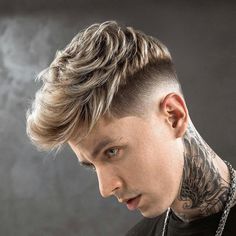 Fade Hairstyle, Hairstyles Mens, Faux Hawk Hairstyles, Skin Fade, Medium Length Hair Men, Men Hair Color, Fade Haircuts, Super Hair, Popular Haircuts