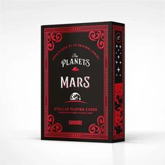 the planets mars playing cards are red and black