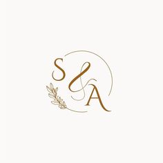 the s and a logo with an olive branch on it's left hand side