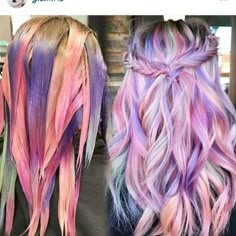 Different Colored Hair, Unicorn Hair Color, Boring Hair, Ombré Hair, Unicorn Hair, Colorful Hair, Colored Hair