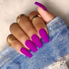 Ballerina Style Nails, Super Nails, Summer Nails Colors, Acrylic Nails Coffin, Summer Nail, Nail Arts, Purple Nails, Matte Nails, Gorgeous Nails