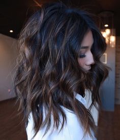 Dark Summer Hair, Balayage Hair Ideas, Balayage Long Hair, Blond Balayage, Brunette Balayage Hair, Color Season, Long Dark Hair