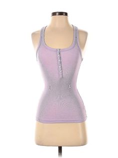 Aerie Sleeveless Henley Size: 2X-Small Tops - used. 60% COTTON, 40% POLYESTER | Aerie Sleeveless Henley Shirt: Purple Tops - Size 2X-Small Casual Purple Racerback Tank Top, Casual Purple Tank Vest, Fitted Casual Purple Vest, Casual Fitted Purple Vest, Purple Sleeveless Cotton Vest, Purple Cotton Sleeveless Vest, Casual Purple Stretch Tank Top, Casual Stretch Purple Tank Top, Purple Cotton Sleeveless Camisole