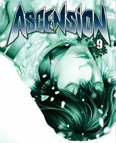 the cover to ascension vol 9, featuring an image of a man's head