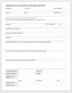 Editable Osha Incident Report Form Template Excel published by Archie Fraser. Check it on our website now Osha incident report form template - Report Templates are an extremely useful tool for both services and people. They make it possible for users to sw... Report Writing Format, Volunteer Fire Department, Nuts And Bolts