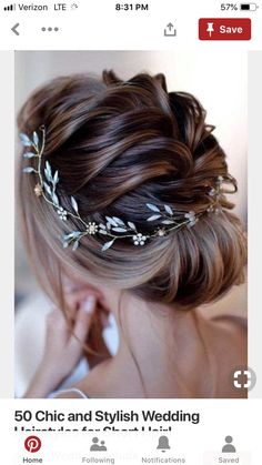 Peinados Recogidos, Bridal Updo, Bridal Hair Vine, Elegant Bride, Braided Hairstyles For Wedding, Wedding Hairstyles Updo, Wedding Updo, Hair Vine, Homecoming Hairstyles