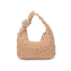 The meticulously woven design is simply stunning, and the sparkling rhinestone details add a touch of understated luxury. The unique knotted handle detail and playful tassel ties elevate this bag from ordinary to extraordinary. Inside, you'll find a convenient zip pocket and a slip pocket to keep your essentials secure. It's the perfect summer accessory for day or night. Item Type: Clutch Material: Straw Closure: Zipper Exterior Details: Woven All-over, Rhinestone Details, Knotted Handle Detail, Hair Vitamins, Sneaker Slippers, Leather Tassel, Summer Accessories, Gemstone Bracelets, Bottom Clothes, Stone Bracelet, Vintage Charms, Evening Bags