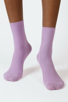 Purple classic ribbed socks_1 Brown Socks, Purple Socks, Ribbed Socks, London Free, Sock Game, Comfortable Socks, Slipper Socks, Designer Socks, Buy Now Pay Later