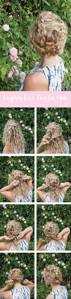 Bohemian Braid to Romantic Updo – Notting Hill Hairstyles Romantic Braided Updo, Straight Updo, Bohemian Braid, Curled Updo, Hair Romance, Bohemian Braids, Romantic Updo, Straight Ponytail, Step By Step Hairstyles