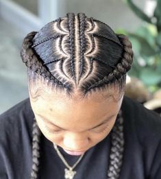 2 Cornrows, Men Braids, Two Braid Hairstyles, Haircut Styles For Women, Braids For Boys, Feed In Braids Hairstyles, African Hair Braiding Styles, French Braid Hairstyles