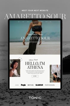 an image of a website page with the words amarretto soulr on it