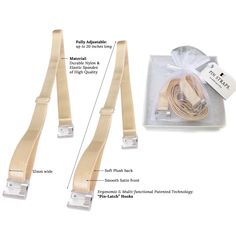 Get 2 (No Slip) Replacement Bra Straps (Nude) by PIN STRAPSTM that are adjustable up to 20 inches long and detachable. Hooks On & Pins OnUnlike other straps, you can Hook On and Pin On instantly, discreetly, and securely to use with all your outfits without needing bra loops (no sewing), using our straps' one-of-a-kind "pin-latch" hooks. Add to All Your GarmentsEasily add to alter and secure your bras, strapless, dresses, swimwear, costumes and other undergarments and tops without needing to sew Strapless Dresses, Convertible Bra, Bra Strap, Nude Bra, Latch Hook, Swimsuit Dress, Other Outfits, Bra Straps, Dresses Strapless