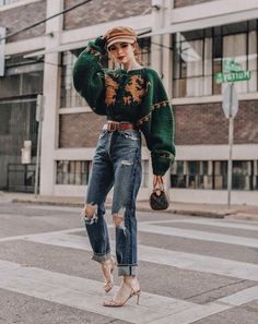 Ripped Sweater Outfit, Styling Pants, Urban Photoshoot, Jane Aldridge, Ripped Sweater, Jeans Trend, Denim Dresses, Wearing Style, Women Fashion Edgy