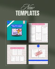 the new templates for social media planner