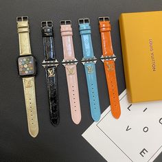 Louis Vuitton Official LV Glossy Leather Apple Watch Strap Luxury Metal Logo Fashion Online Store Luxury Leather Strap Apple Watch Band, Luxury Leather Strap Apple Watch Band For Business, Luxury Rectangular Watch Accessories With Wrist Strap, Luxury Leather Strap Apple Watch Band As Gift, Luxury Silver Leather Apple Watch Band, Luxury Rectangular Apple Watch Band, Luxury Formal Apple Watch Band, Luxury Gold Watch Bands With Wrist Strap, Luxury Leather Strap Watch Band Gift