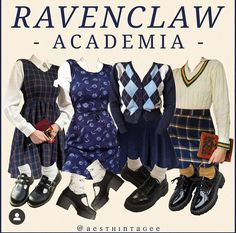 Dark Ravenclaw Aesthetic Outfit, Ravenclaw Fashion Aesthetic, Ravenclaw Casual Outfit, Harry Potter Aesthetic Outfits Ravenclaw, Dark Academia Outfits, Fancy Shirt