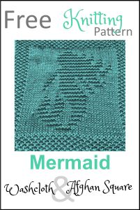 the free knitting pattern for mermaid afghan and afghan square