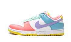 Pastel Nike Dunks, Nike Dunk Low Multicolor, Nike Dunks Colorful, Colorful Dunks, Inspi Shoes, Easter Shoes, Baddie Stuff, Dunk Lows, Nike X Travis Scott