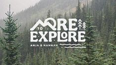 there is a sign that says more to explore in front of some trees and mountains