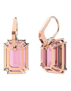 Swarovski Millenia, Crystal Jewelry Earrings, Rose Pendant, Modern Gift, Swarovski Earrings, Crystal Drop Earrings, Swarovski Jewelry, Crystal Drop, Rose Gold Color