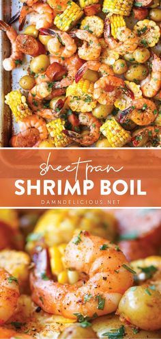 sheet pan shrimp boil with corn on the cob