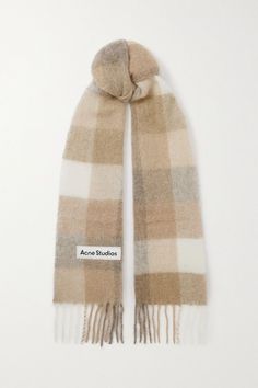 Neutral Scarf, Scarf Aesthetic, Cute Scarfs, Acne Shop, Chunky Scarves, Cozy Scarf, Liberty London, Blanket Scarf