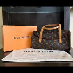 Louis Vuitton Sonatine Handbag. 100% Authentic. Preloved. Excellent Condition. Dustbag And Box Sold Separately High-end Monogram Canvas Evening Bags, Designer Formal Bags In Monogram Canvas, Elegant Monogram Canvas Bags For Formal Occasions, Formal Monogram Canvas Bag With Dust Bag, Formal Monogram Canvas Shoulder Bag, Louis Vuitton Handbags Prices, Bags Louis Vuitton, Louis Vuitton Bags, Vuitton Handbags