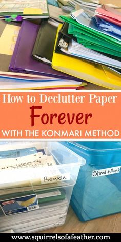 how to declutter paper forever with the kommari method and other tips