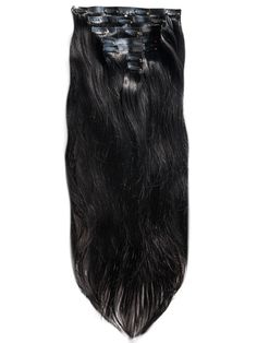 HQLA Seamless Clip-In Extensions are a great option for those who want an undetectable install. The base is super thin, making the extensions impossible to spot! These extensions are made with 100% human hair. Clip ins are natural black color and come with 7 pieces total with varying sizes. Hair Clip Ins, Affordable Wigs, Ponytail Wig, Human Hair Clip Ins, Extensions Hair, Tape In Extensions, Queen Hair, Brown Highlights, Custom Wigs