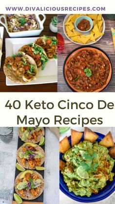 a collection of low carb Mexican recipes Cinco De Mayo Keto Recipes, Low Carb Recipes Mexican, Low Carb Cinco De Mayo Recipes, Low Carb Mexican Sides, Low Carb Mexican Side Dish, Keto Mexican Side Dishes, Mexican Keto Recipes, Keto Mexican Food