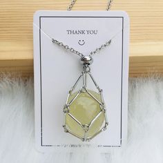 🧙‍♀️Healing Crystal Necklace: This sleek mesh holder keeps your precious gems secure and accessible, allowing you to embrace their energy wherever you wander. Change your crystals every day depending on your mood. 🧙‍♂️Place Your Own Stone: Have lots of stones? This Empty Stone Holder is Interchangeable so you can push the knot above the stone and place different ones similar to their size. 🧙‍♀️Exquisite Craftsmanship: Sturdy stainless cage, tightly fixed, not easy to break and fall off, and c Stone Holder Necklace, Bamboo Necklace, Crystal Holder, Caged Necklace, Healing Stones Necklace, Crystal Shapes, Mors Dag, Stone Pendant Necklace, Energy Crystals