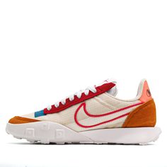 Nike Waffle Racer, Diy Aesthetic, Red Pearl, Nike Waffle, Marathon Running Shoes, Red Shop, Marathon Running, Running Shoes Sneakers, Pearl White