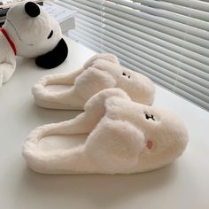 Sonya Slippers have a cute sleeping bunny design and different colors to choose from. They have an open back so they are easy to put on and take off. Sonya Slippers are the perfect indoor shoes that you can wear year-round as they are stylish and comfortable. Features: Style Closed-toe Design Cartoon Sole material Rubber TPR Vamp material Soft and comfy fluffy fabric COMFORTABLE MATERIAL: The Sonya Slippers are made of high-density material. These are light, soft, and breathable, and their excel Cute Round Toe Slippers For Leisure, Cute Soft Flat Slippers, Cute Round Toe Slippers For Loungewear, Cute White Slippers For Leisure, Kawaii Soft Slippers With Round Toe, Cute Soft Slip-on Slippers, Cute Soft Slippers For Loungewear, Cute Flat Indoor Slippers, Cute Soft Slippers For Indoor Use