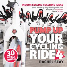 a magazine cover with an image of a bicycle in front of rows of exercise bikes