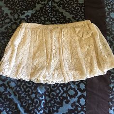 Beige Mini Skirt With Shorts Underneath. Really Cute For Spring. Nwt Beige Mini Skirt, Skirt With Shorts Underneath, Lace Mini Skirt, Skirt With Shorts, Mini Skirt, Womens Skirt, Mini Skirts, Skirt, Cream