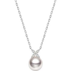 Material: 18K white gold, Akoya Pearl, and diamond Akoya saltwater cultured pearl Size of pearl: around 8.5-9.0 mm Length of chain: around 44 cm (adjustable) Weight of Diamonds: 4 diamonds approx. 0.076 carats Handpicked of every pearl, only the top 1% of pearls are selected Handcrafted Lifetime warranty Brilliant Cut Akoya Pearl Round Necklace, Akoya Pearl Necklace With Brilliant Cut, Brilliant Cut Akoya Pearl Necklace, White Gold Akoya Pearl Jewelry, White Gold Pearl Chain Necklace In Fine Jewelry, White Gold Pearl Chain Necklace, Formal White Gold Diamond Necklace With Pearl Chain, Luxury Akoya Pearl Diamond Necklace In White Gold, White Gold Akoya Pearl Necklace With Pearl Chain