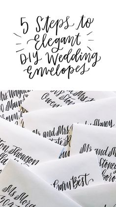 5 steps to elevant diy wedding envelopes with free printable instructions