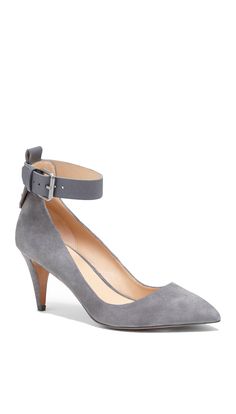 Grey Pumps Grey Pumps, Office Chic, 3 Shoes, Modern Shoes, Shoe Fits, Fabulous Shoes, Shoe Closet, Sole Society, Work Clothes