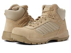 Bates Footwear Tactical Sport 2 Mid Zip CT - Men's Shoes : Desert Sand : Crafted in lightweight and strong Performance Denier Polyester, the Bates Footwear Tactical Sport 2 Mid Zip CT Boots meet your athletic style. Style number: E03121-270 (Desert Sand). Composite safety toe meets ASTM F2413-18 standard. Full-grain suede leather and polyester upper. Zippered side and lace-up closure. Athletic Strobel construction offers plenty of flexibility and comfort. Built with safety composite toe. Form-fi Military Tactical, Athletic Style, Desert Sand, Combat Boot, Sport 2, Athletic Fashion, Full Grain Leather, Suede Leather, Hiking Boots