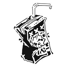 a black and white drawing of a toilet paper dispenser with crosses on it