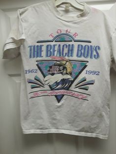 The Beach Boys 30th Anniversary Shirt youth large. Vintage single stich 1992 see pictures. Has a decent amount of stains. No rips or tears. Single stich. Thank you for your interest. Vintage Shirt Design, Tee Ideas, Vintage Graphic Tees, Mens 90s, Streetwear Shirts, Anniversary Shirt, Beach Boys, Big Shirt, 90s Shirts