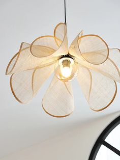 a light that is hanging from a ceiling