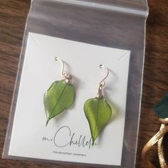 Everyday Leaf-shaped Jewelry With Matching Earrings, Leaf-shaped Jewelry With Matching Earrings, Leaf-shaped Jewelry With Matching Earrings For Gift, Minimalist Leaf-shaped Ear Wire Jewelry, Gold Leaf Botanical Jewelry, Botanical Style Gold Leaf Jewelry, Green Leaf-shaped Sterling Silver Earrings, Botanical Leaf Shaped Gold Jewelry, Handmade Leaf-shaped Botanical Jewelry