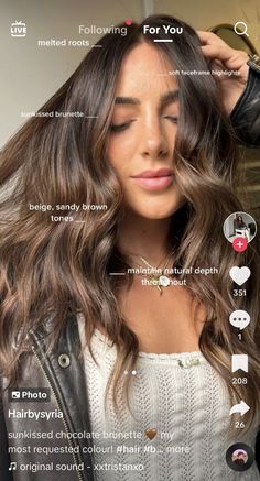 Sunkissed Hair Brunette, Light Brunette Hair, Fall Blonde Hair Color, Fall Blonde Hair, Beige Hair, Brown Hair Inspo, Bronde Hair, Brown Hair Balayage