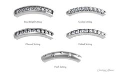 diamond melee setting styles 2 Diamond Quotes, Jewelry Facts, Jewelry Illustration