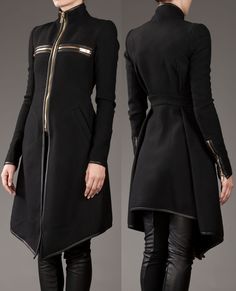 Witch Boy, Zip Coat, Gareth Pugh, Cyberpunk Fashion, Futuristic Fashion, Future Fashion, New Fashion Trends, Fantasy Clothing, Fantasy Fashion