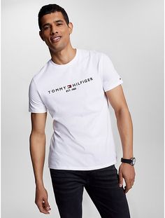 Shopping Bag | Tommy Hilfiger USA Cotton T-shirt With Logo Print, White Essential Short Sleeve T-shirt, Casual Tommy Hilfiger Tops With Embroidered Logo, White Cotton Tommy Hilfiger T-shirt, Tommy Hilfiger Classic Cotton T-shirt, Tommy Hilfiger Logo Print Cotton T-shirt, Tommy Hilfiger Cotton Logo T-shirt, Tommy Hilfiger Store, Logo Material